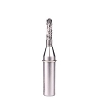 Fraise à 4 cannelures en carbure revêtue de titane pour circuits imprimés et fibres de verre, bois dur, OEM