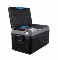 Réfrigérateur-congélateur de voiture électrique à batterie Bluetooth DC 18l, contrôle numérique de la température AC, réfrigérateur à compresseur extérieur pour fruits de mer