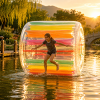 Jouet gonflable léger et coloré pour enfants, roues aquatiques gonflables en PVC pour jeux de piscine et de plage
