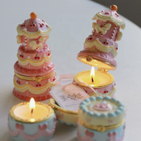 Niedliche Karussell-Kuchen Keramik-Duftkerze Ästhetische Wohndekoration, Geburtstagsgeschenk für Mädchen, Romantische Aromatherapie-Kerze Bestseller