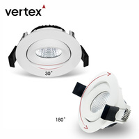 Spot encastré LED COB 10W moderne nordique, 3 CCT, sans scintillement, orientable à 36 degrés, réflecteur en aluminium, pour usage résidentiel