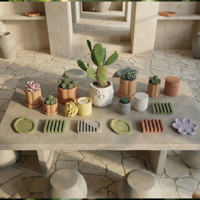 Pot de fleurs en béton nordique lisse et sans bulles, haute résistance, pour bricolage, fabrication de vases en ciment, Boowan Nicole CN