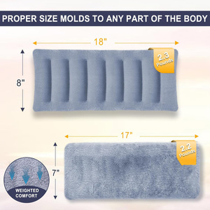 Almohadilla térmica para cuello y hombros para microondas, compresa caliente para alivio del dolor de espalda, bolsa térmica con semillas para microondas - Product Image 5