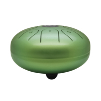 Tambour à langue en acier 5,5 pouces Jaune Macaron Instrument de percussion Gamme musicale naturelle C D E F G A B C Fabricant en gros
