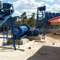 Broyeur à boulets robuste de 5 TPH pour la Chine avec moteur AC, machine de broyage de minerai d'or pour roche dure et quartz, à économie d'énergie