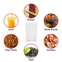 Sachet refermable mat personnalisé avec logo, qualité alimentaire sans BPA, pochette verticale givrée, modèle Z2 pour café, noix, granola