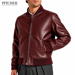 Mens <b>Genuine</b> Leather Jacket Manufacturer Cafe Racer Jacket Custom Design Low Minimum Order Factory USA - Product Image 2
