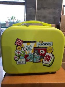 Muestra gratuita al por mayor: Mini estuche de viaje retro de 4 pulgadas para cosméticos, caja de almacenamiento, neceser de viaje para mujer, color caramelo. - Product Image 5