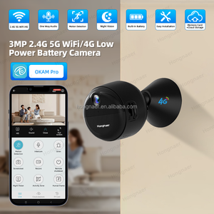Caméra <span class=keywords><strong>de</strong></span> <span class=keywords><strong>surveillance</strong></span> IP <span class=keywords><strong>sans</strong></span> <span class=keywords><strong>fil</strong></span> Hongnaer 3MP pour la maison, carte SIM 4G, O-Kam Pro 2.4G 5G WiFi 4G, faible consommation d'énergie, caméra CCTV à batterie - Product Image 2