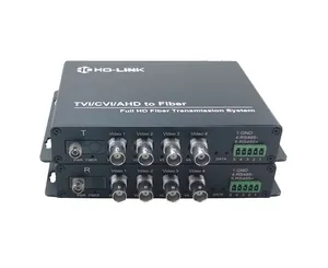 4 Ch 5MP CVI/AHD преобразователь волоконно-оптический преобразователь к BNC цифровой видео конвертер волоконно-оптический передатчик и приемник