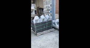 Pietra a grandezza naturale tre scimmia statua scultura vedere nessun male sentire nessun male non parlare male per la decorazione del giardino - Product Image 5