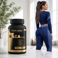 Complément Macaga Étiqueté avec 1500 mg de Marshmallow Big Trophy Enhancer, Multivitamine à base de Racine de Macaga Noire pour soutenir l'abondance des hanches