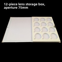 Étui de rangement pliable moderne en cuir PU de haute qualité pour lunettes, 12 compartiments, finition brillante, fermeture à bouton, présentoir EVA