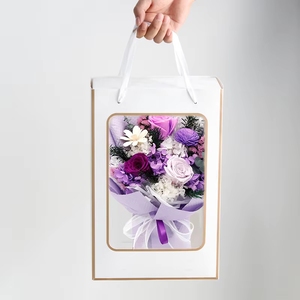 Bouquets de fleurs naturelles préservées de haute qualité TC 2025 – Roses éternelles et hortensias véritables pour la Saint-Valentin et la Fête des Mères - Product Image 5