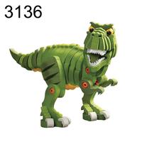 Puzzle 3D blocs de construction en mousse moule puzzle de dinosaure, puzzles éducatifs EVA pour les enfants, jeu d'interaction parent-enfant