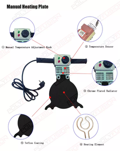 工場供給160mm2クランプ手動バットフュージョン機HDPE熱融着溶接機HDPEパイプバット溶接機 - Product Image 3