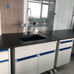 Laboratuvar dolabı Pp lavabo üçlü musluk çelik ve ahşap yüksek kaliteli mutfak laboratuvar dolabı - Product Image 3