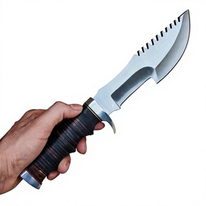 Cuchillo Skinner de Acero de Damasco de Calidad Premium con Mango Ergonómico y Funda de Cuero, Cuchillos Skinner Personalizables OEM - Product Image 2