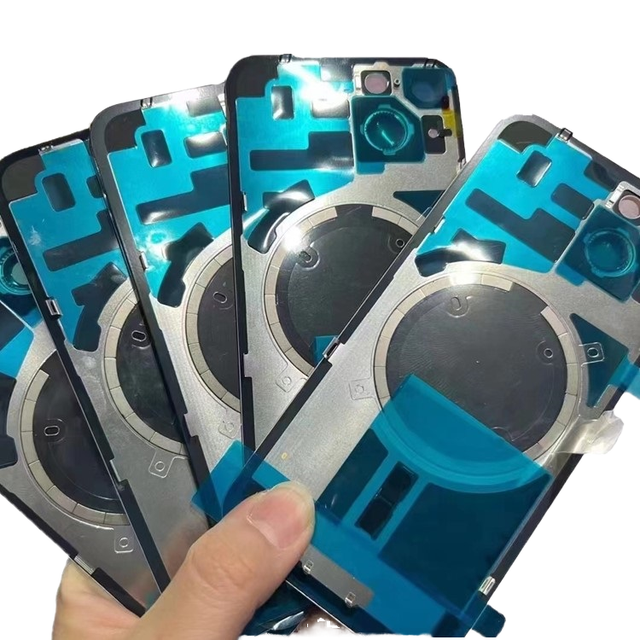 OEM Private Mold Replacement Repair Parts for 14/14 Plus Bar Design Back Glass With NFC Battery Door Glass