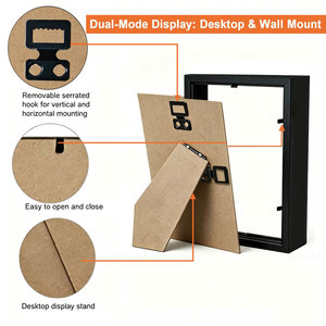 Marco de Fotos Grueso <span class=keywords><strong>IKEA</strong></span> Sannahe de 25x25cm, Marco de Fotos Tridimensional, Marco de Fotos para Almacenamiento y Exhibición - Product Image 3