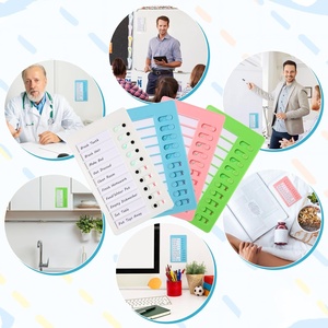 Tabla de tareas deslizante para niños adultos TDAH Visual Schedule Task Board con 4 gráficos y 10 hojas de cartulina - Product Image 2