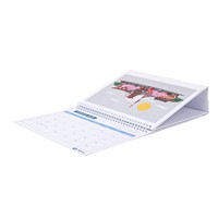 Calendrier personnalisé 2027 – Disposition mensuelle, calendrier de bureau à spirale Wire-O, planificateur de bureau promotionnel OEM pour entreprises, petite série