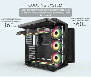 フルタワーEATXpcゲーミングコンピュータケース