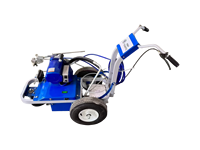 Machine de marquage routier oscillante convexe thermoplastique de conception compacte, de qualité exceptionnelle et alimentée par moteur