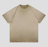 T-shirt ample pour homme en pur coton lavé, 300 GSM, impression personnalisée, style urbain, vente en gros et personnalisation sur mesure