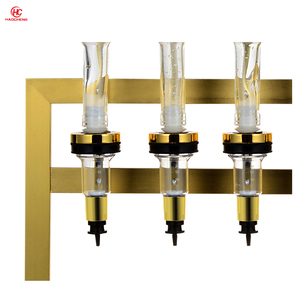 Nuovo Espositore <span class=keywords><strong>da</strong></span> Tavolo Dorato per Oli Essenziali e Profumi, Dispenser per 6 Bottiglie <span class=keywords><strong>da</strong></span> 375ml per Decorazioni Matrimoniali - Product Image 6