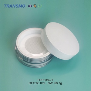 Estuche compacto vacío para polvo fijador PET, recargable, 60g, con filtro. - Product Image 5