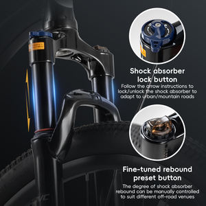 Vélo ROCKBROS pour adultes et étudiants, vélo de montagne et de route en alliage d'aluminium, frein à disque interne de 27,5 pouces, 24 vitesses, pour hommes et femmes - Product Image 4