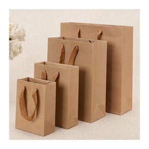 Bolsas De Papel Bolsas De Regalo De Lujo Para Pequeñas Empresas Con Logo / <span class=keywords><strong>Sac</strong></span> Papier Embalaje De Bolsa De Compras De Papel Kraft Impreso Personalizado - Product Image 2