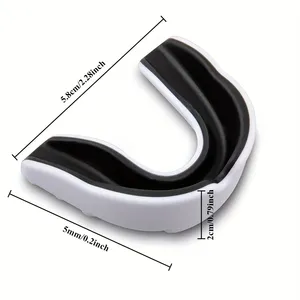 Protège-dents sportif en EVA moulable, absorbant les chocs, pour la boxe, le football, le basketball, protection confortable des dents et de la mâchoire - Product Image 4