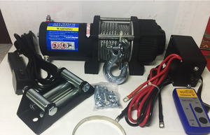 כננת חשמלית 12000 ליברות עם כבל פלדה 24V לרכב, כננת עיגון לרכבים - Product Image 3