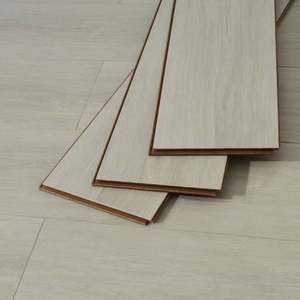 Durable 12mm Laminate Flooring <b>Waterproof</b> Fire Retardant Grey Laminate Wood Flooring Easy to Clean <b>Light</b> Gray Laminate Flooring - Product Image 1