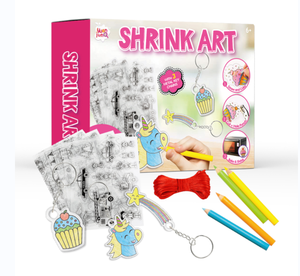 New Kids Key chain Crafts DIY Kunststoff Blank Wärme schrumpf Print ablbe <span class=keywords><strong>Shrinky</strong></span> Dink Art Kit - Product Image 1