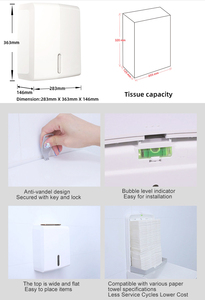 Fabricant <span class=keywords><strong>original</strong></span> de distributeur d'essuie-mains de style moderne pour salle de bain grand distributeur d'essuie-tout plié en Z <span class=keywords><strong>porte</strong></span>-serviettes en papier plié - Product Image 4