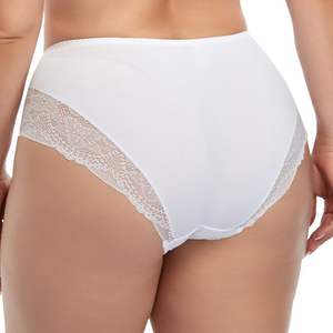 سراويل داخلية نسائية بخصر عالٍ من الدانتيل بمقاسات كبيرة - Product Image 4