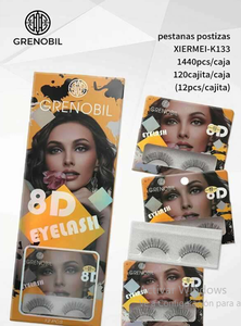 Pestañas Postizas Grenobil 8D, Pelo Sintético de 0.07mm, Banda Invisible, Bandeja Transparente, Modelo 1440 - Product Image 3