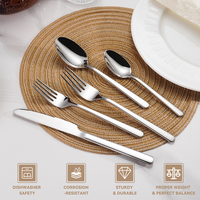 Premium Besteckset Modernes Gabel-Löffel-Messer-Set Luxuriöses Edelstahl-Besteckset