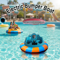 Équipement gonflable de jeu d'eau de bateau de butoir électrique adulte pour le moteur en acier de PE de tour de rivière de parc d'attractions pour l'eau de parcs
