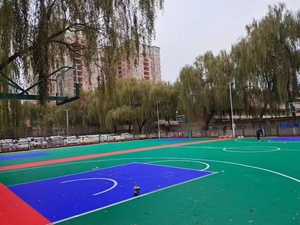 Outdoor Sports Athletic Floor <b>Tiles</b> for Basketball 8mm Thickness with 3D Model Design Capability - Product Image 2