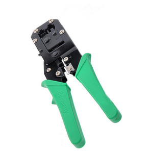 Rj45 <b>Crimping</b> <b>Tool</b> 23 Awg Steel <b>Wire</b> Stripper And Cutter For Network Cable With Soft Grip Handles Industrial Grade - Product Image 3