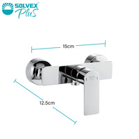 Kits de douche à main ABS promotionnels à durée limitée d'usine SOLVEX support mural de jet de massage de vanne d'eau froide/chaude pour appartements