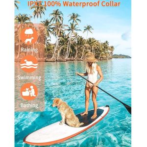 Collier de dressage anti-aboiement <span class=keywords><strong>2</strong></span>-en-<span class=keywords><strong>1</strong></span> pour chien avec télécommande, portée de 3300 pieds, 5 niveaux de sensibilité réglables, étanche IP67 (pour chiens de 5 à 120 livres) - Product Image 4