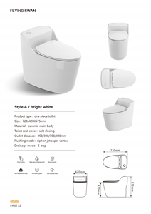 Marchandises sanitaires Toilettes une pièce Salle de bains Céramique Lavage Toilettes montées au sol <span class=keywords><strong>Prix</strong></span> - Product Image 2