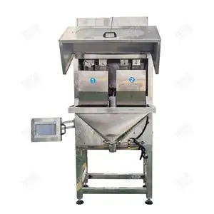 Máquina de llenado de pesaje lineal de 2 tolvas de alta velocidad Grano de arroz Granos Especias Gránulos con pesadora lineal