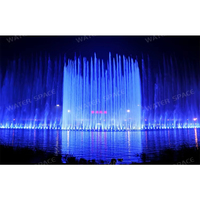 Fuente Musical Flotante para Lagos Grandes, Personalizada de Fábrica, de Acero Inoxidable Antioxidante, con Boquilla y Luz LED