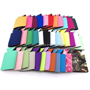 Enfriador de latas delgado de alta calidad, enfriadores de cerveza de neopreno en blanco con purpurina, 6 soportes magnéticos para enfriadores de latas de neopreno - Product Image 4